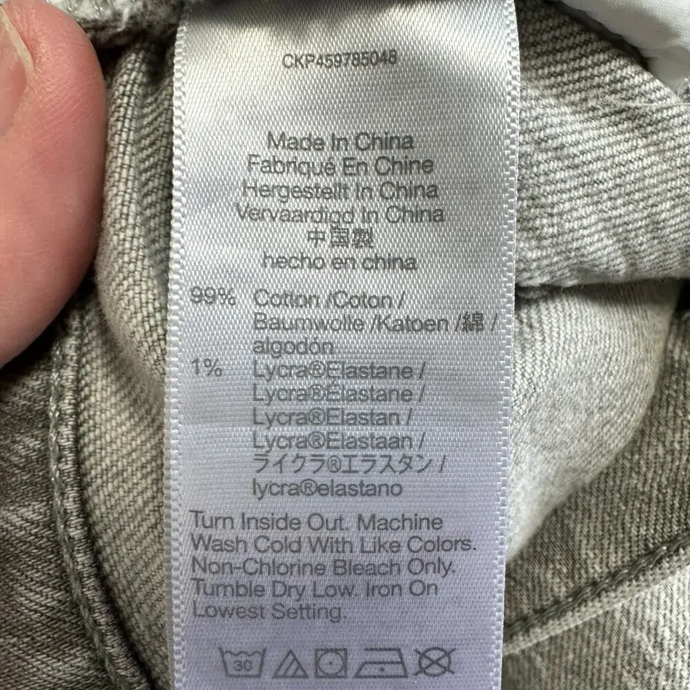 Madewell The Mom Jean Grey Wash Size 28